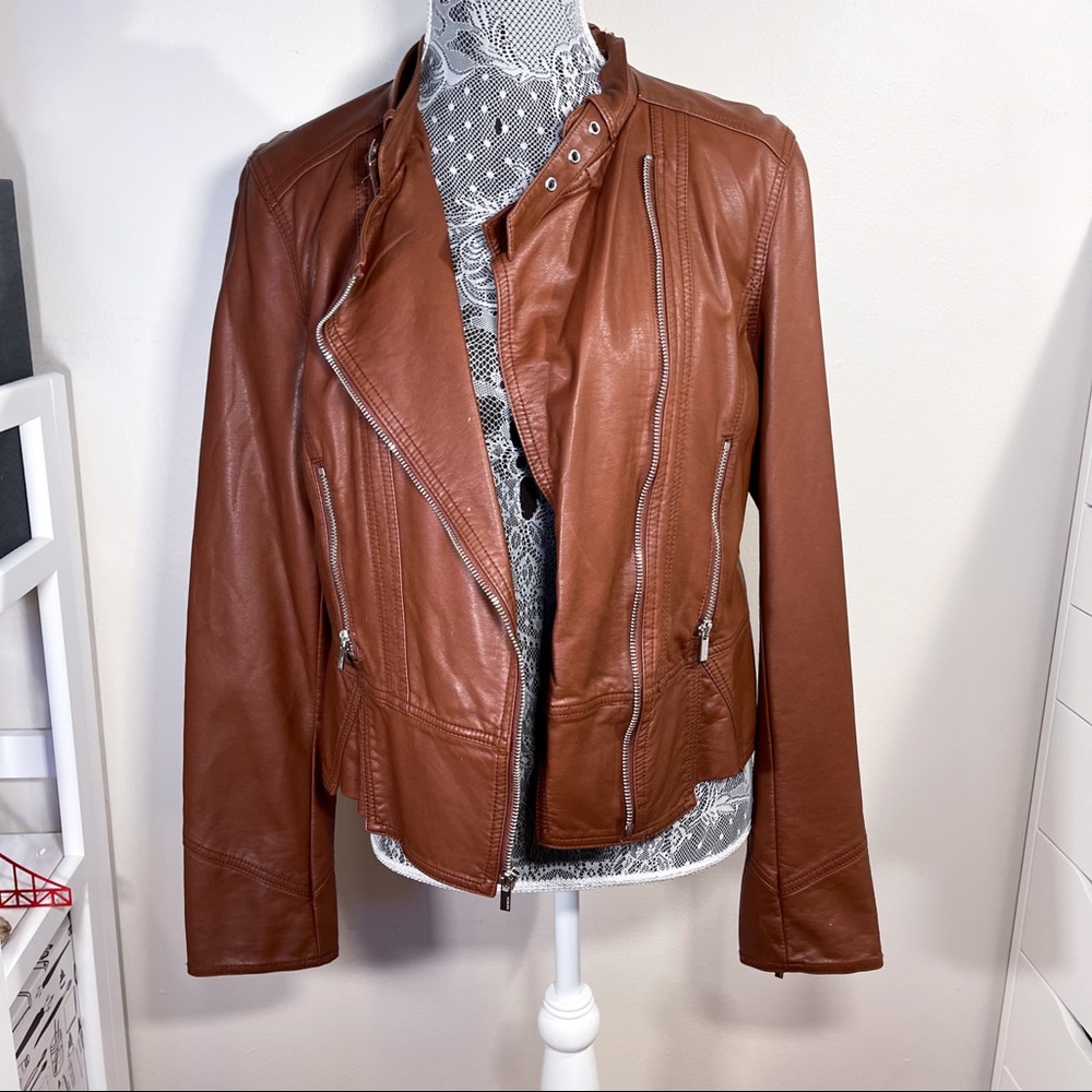 Express Faux Leather Moto Jacket